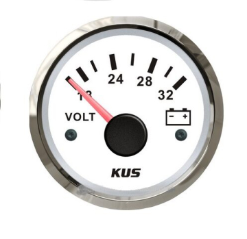 KUS voltmérő 16-32V - fehér