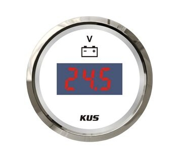 KUS digitális voltmérő - fehér