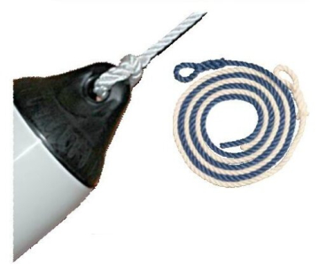 Fendrekötél kék színű, 40 mm-es füllel 2m x 10 mm – pár