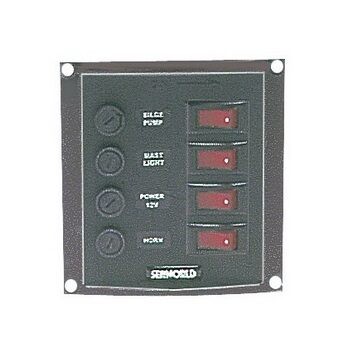Függőleges vezérlőpanel 4 kapcsolóval