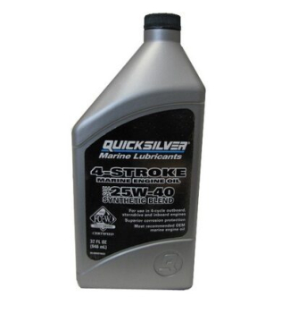QUICKSILVER SAE 25W-40 szintetikus keverékű motorolaj 4 ütemű motorokhoz 1L