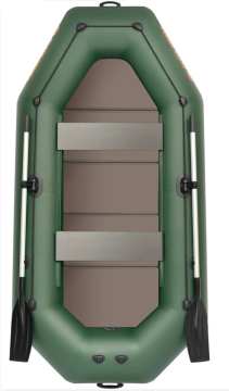 KOLIBRI K-300 CTP felfújható csónak tömör padlóval + motortartóval - zöld