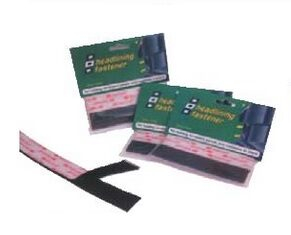 PSP öntapadós tépőzár 25 mm x 12,5 cm - fekete