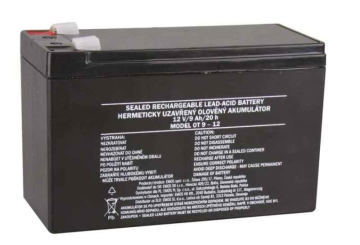 Ólom-savas újratölthető akkumulátor 12V / 9AH faston 6.3mm