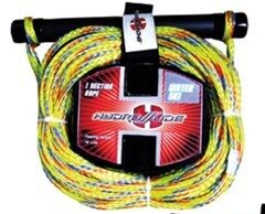 Vízisí kötél sárga 23m, nyél 30cm