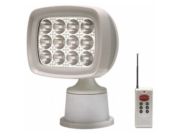LED-es fényszóró távirányítóval, téglalap alakú