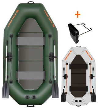 KOLIBRI K-240 TP felfújható csónak tömör padlóval + motortartóval
