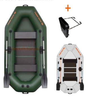 KOLIBRI K-250 T felfújható csónak rácsos padlóval + motortartóval