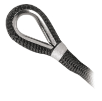 OSCULATI poliészter horgonykötél acél kötélszívvel fekete, 14 mm x 9m