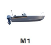 BUSTER M1 2024 oldalkonzolos motorcsónak 4,86 m + YAMAHA F40 FETL