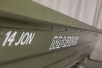 MARINE JON14 GREEN alumínium pramica - 4,30m, 75kg