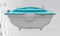 AQUA SYBB üvegszálas csónak SI-04 dupla fenékkel - 370x1372x50cm
