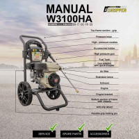 Waspper W3100HA benzinmotoros magasnyomású tisztító, Honda, 5.5 LE, 213 bar/3100 PSI