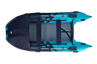 Gladiator Active C370 AL felfújható csónak alumínium padlóval - fekete-türkiz