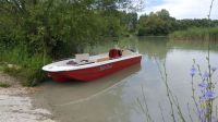 AQUA SYBB üvegszálas horgászcsónak TISZA TFB-06 dupla fenékkel- 550x160x58cm