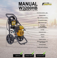 Waspper W3200HB benzinmotoros magasnyomású tisztító, Peggas, 7.0 LE, 220 bar / 3,200 PSI