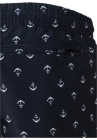 Urban Classics Pattern Anchor fürdőruha - sötétkék