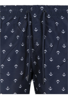 Urban Classics Pattern Anchor fürdőruha - sötétkék