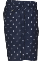 Urban Classics Pattern Anchor fürdőruha - sötétkék