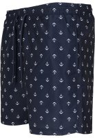 Urban Classics Pattern Anchor fürdőruha - sötétkék