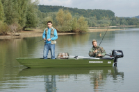 MARINE JON12 GREEN alumínium csónak - 3,70m, 37kg