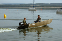 MARINE JON14 GREEN alumínium pramica - 4,30m, 75kg