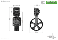 Railblaza Dinghy Wheels szállító kerekek felfújható csónakokhoz