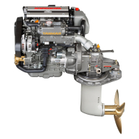 YANMAR 3JH40 KM35A 7°-os sebességváltóval - 40 LE