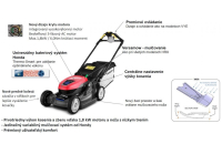 HONDA HRX 476 XB - akkumulátoros önjáró fűnyíró 47cm mulcsozó funkcióval, rendkívül tartós műanyag vázzal (akkumulátor és töltő nélkül)