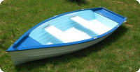 AQUA SYBB HCS-04B horgászcsónak egy paddal - 390x140x55cm
