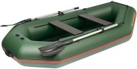 KOLIBRI K-300 CT felfújható csónak rácsos padlóval + motortartóval - zöld