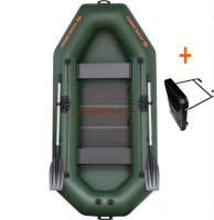 KOLIBRI K-250 T felfújható csónak rácsos padlóval + motortartóval