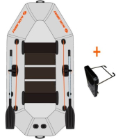 KOLIBRI K-250 T felfújható csónak rácsos padlóval + motortartóval