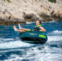 Jobe Hotseat Towable 1P felfújható vízi fánk (funtube) metálkék színben - Ø 128 cm