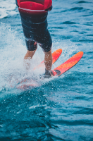 Jobe Allegre 59" Combo Waterskis Red - Combo síléc