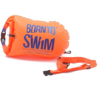 BornToSwim® Mentőgyűrű, úszóbója és táska egyben 64 x 30 cm - Narancssárga