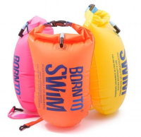 BornToSwim® Mentőgyűrű, úszóbója és táska egyben 64 x 30 cm - Narancssárga