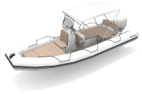 Bombard Sunrider 700 NEO felfújható csónak világos szürke / kavicsos