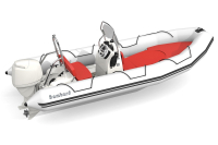 Bombard Sunrider 550 Strongan felfújható csónak szürke / tűzszínű