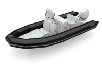 Bombard Sunrider 650 Strongan felfújható csónak fekete / világos szürke