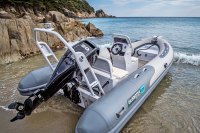 Gladiator Rib 470 AL felfújható csónak alumínium padlóval és konzollal - szürke