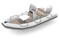 Bombard Sunrider 550 NEO felfújható csónak világos szürke / kavicsos