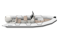 Bombard Sunrider 650 Strongan felfújható csónak világos szürke / kavicsos kiegészítőkkel.