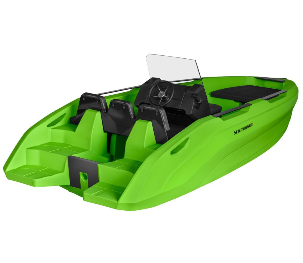SEASTORM 17 HDPE Extra tartós műanyag csónak zöld – 518 cm