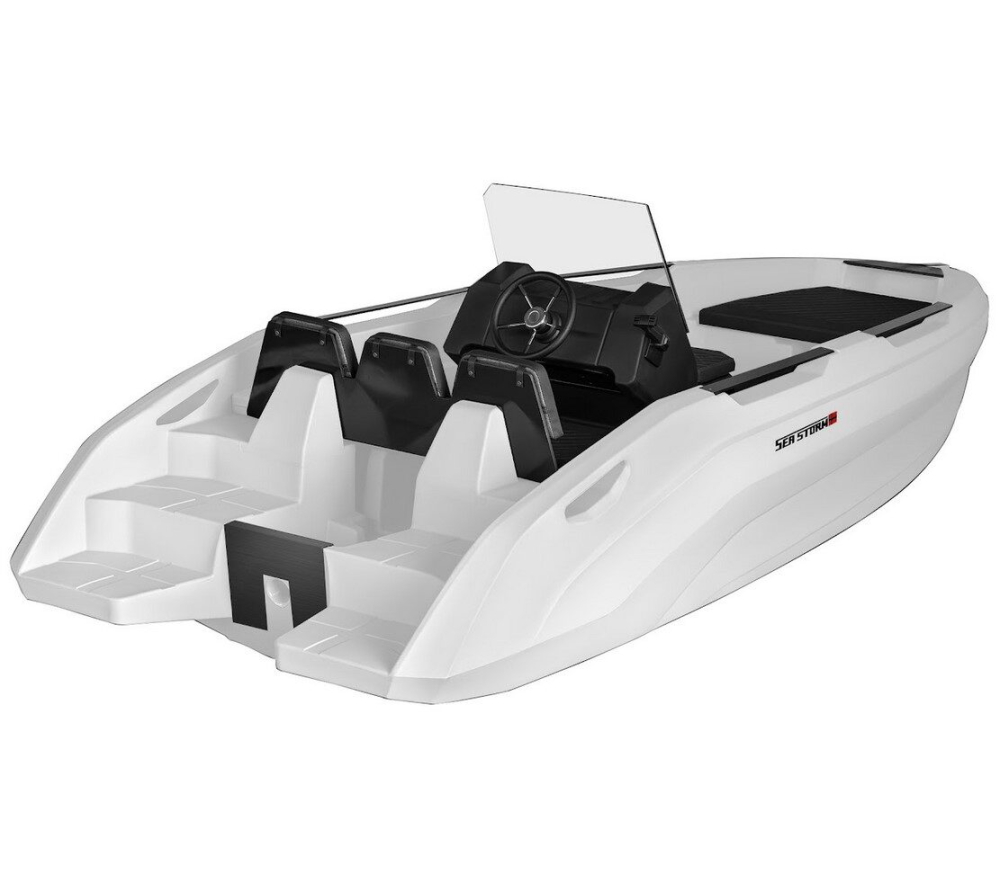 SEASTORM 17 HDPE Extra tartós műanyag csónak fehér – 518 cm