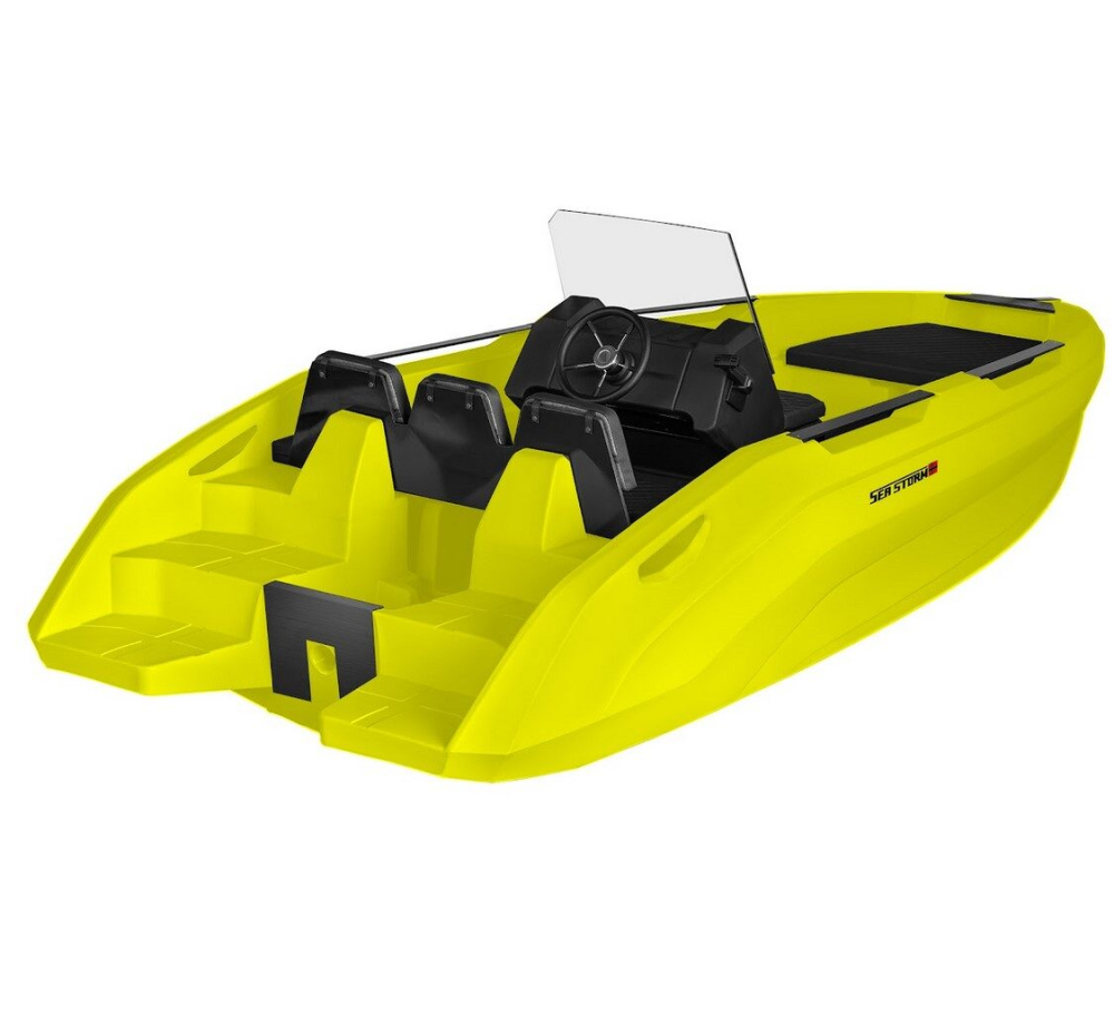 SEASTORM 17 HDPE Extra tartós műanyag csónak sárga - 518 cm