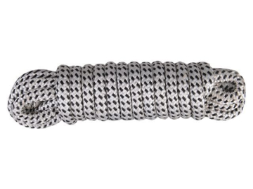 TALAMEX Kikötőkötél hurokkal fekete-fehér – 10 mm x 5 m (Kópia) (Kópia)