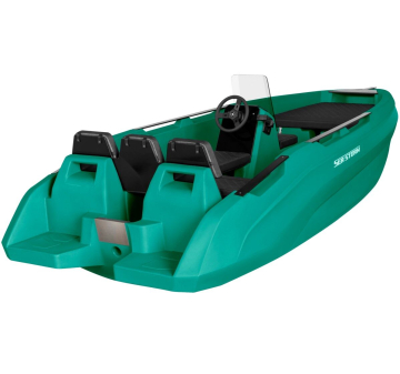 SEASTORM 14 HDPE Extra tartós műanyag csónak sötét zöld – 427 cm