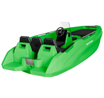 SEASTORM 14 HDPE Extra tartós műanyag csónak zöld – 427 cm