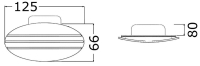 Elektromos hajókürt 125 x 66 mm,12 V